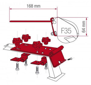 Adaptor van universal pentru copertina Fiamma F35