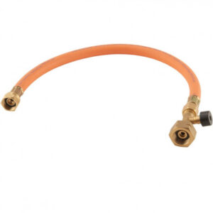 Furtun de presiune (30 bar) cu supapa de siguranta 45 cm, butelie GERMANIA (G12)