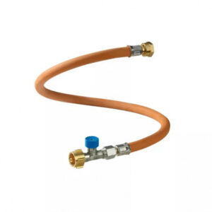 Furtun de presiune (30 bar) cu supapa de siguranta 75 cm, butelie GERMANIA (G12)