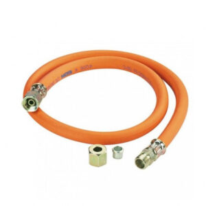 Furtun gaz de joasa presiune: filet 1/4 pe stanga si conexiune teava 8mm